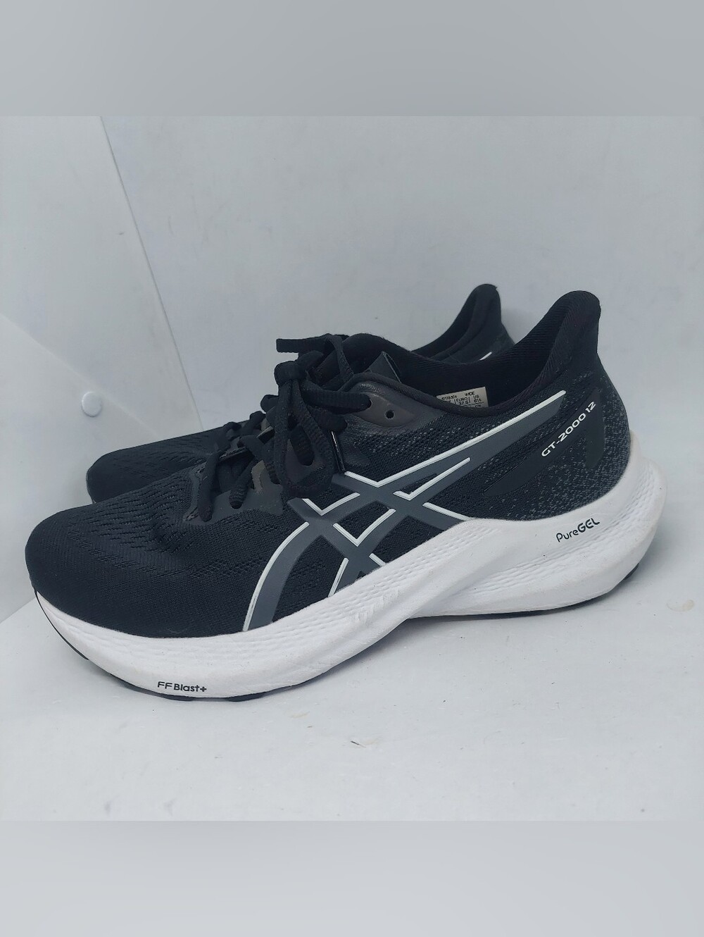 Asics GT-2000 12 Sneakers Athletic Running Sport Shoes Black Womens Size 6.5 W